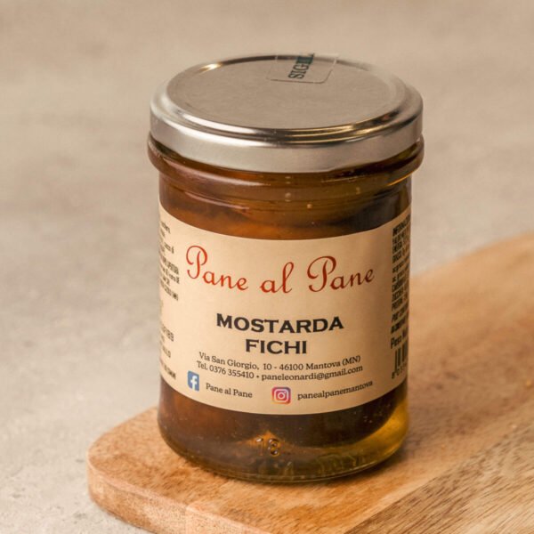 Vasetto di mostarda di fichi artigianale mantovana