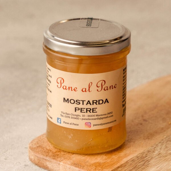Vasetto di mostarda di pere artigianale mantovana